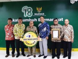 Awal 2019, Baznas Raih Sertifikat ISO 9001-2015