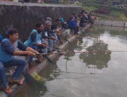 Peserta Lomba Pancing Wisata Keluarga di BBI Gumarang Membludak