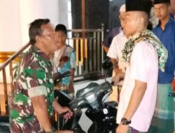 Babinsa Bantu Pengamanan Santri saat Ziarah ke Makam Syekh Burhanuddin