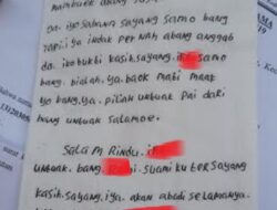 Akhiri Hidup, RA Tinggalkan Surat untuk Suaminya