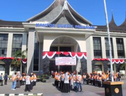 KPU Pasaman Gelar Apel GCS Di Halaman Kantor Bupati