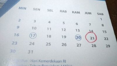 21 Agustus Cuti Bersama, Pekan Ini Libur Panjang