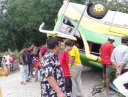 Bus Wisatawan Terbalik di Kawasan Wisata Cinangkiak, 1 Balita Luka Serius