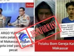 Disinformasi, Pelaku Bom Makassar Mantan Intelijen Polisi