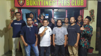 Haswandi Gantikan Yursil Jadi Ketua Bukittinggi Press Club Periode 2021-2024