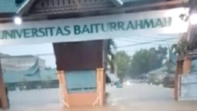 Hati-hati Pengguna Jalan! Air Deras dan Tinggi di By Pass Siti Rahmah