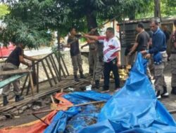 Puluhan Lapak PKL Sepanjang Jalan Perintis Kemerdekaan Dibongkar Satpol PP Padang