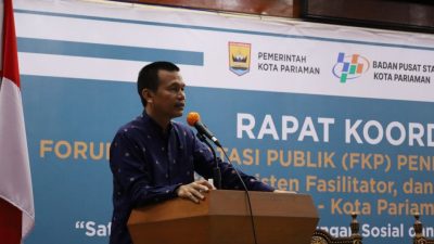 Bupati Pariaman Buka Rakor FKP Pendataan Awal Regsosek