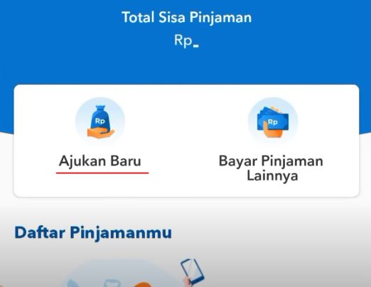 2. Pilih Menu Lainnya, Produk BRI, Pinjaman, BRI Ajukan baru