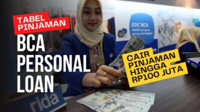 Ilustrasi pinjaman BCA Personal Loan