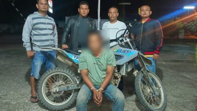 Modus Pinjam Motor Beli Nasi, Residivis Ditangkap Polsek Koto Agung