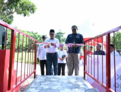 Dibangun Semen Padang, Jembatan Jogging Track di Taman Bukit Gelanggang Kota Dumai Diresmikan