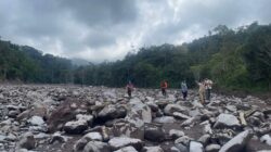 BNBP Survei Titik Pemasangan Sistem Peringatan Dini di Aliran Sungai Gunung Marapi 