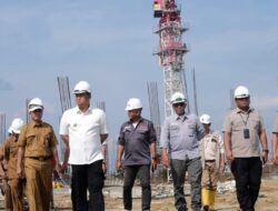 Sutan Riska Tinjau Proyek Pasar Rakyat Moderen 