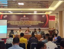 KPU Pessel Gelar Rakor Persiapan PSU DPD Dapil Sumbar