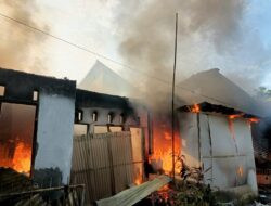 Empat Petak Rumah di Kampung Jua Lubeg Terbakar