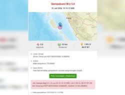 Gempa M5.0 Kejutkan Warga Padang