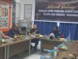 Komisi I DPRD Sumbar Pantau Kesiapan Pilkada di KPU Padang Pariaman