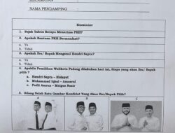 Diduga Kerahkan Pendamping PKH, Ada Survei Mengarahkan ke Satu Paslon Pilkada Padang