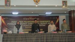 Rakor KPU Agam Untuk Matangkan Persiapan Kampanye Pilkada Serentak 2024