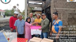 BPBD Pessel Serahkan Bantuan untuk Korban Kebakaran Terdampak Kecelakaan Mobil Tangki BBM