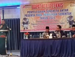 Bawaslu Pessel Gelar Rapat Teknis Penyelesaian Sengketa Antar Peserta Pilkada