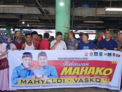 Pedagang Pasar Raya Dukung Mahyeldi-Vasko di Pilgub 2024