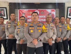 Peringati Hari Jadi Humas Polri ke-73, Polres Pariaman Gelar Donor Darah