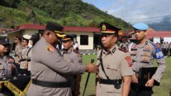 Kapolres Padang Panjang Pimpin Upacara Sertijab Empat Pejabat Utama Polres