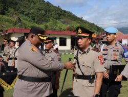 Kapolres Padang Panjang Pimpin Upacara Sertijab Empat Pejabat Utama Polres