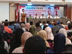 Jumpa Pers Paslon Suara Terbanyak Kabupaten Agam Benni-Iqbal