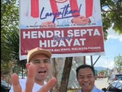 Raffi akan Bawa Nagita ke Padang Saat Hendri Septa-Hidayat Menang Pilkada