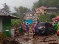 Bencana di Tanjung Raya Agam, 5 Rumah dan Bengkel Disapu Longsor